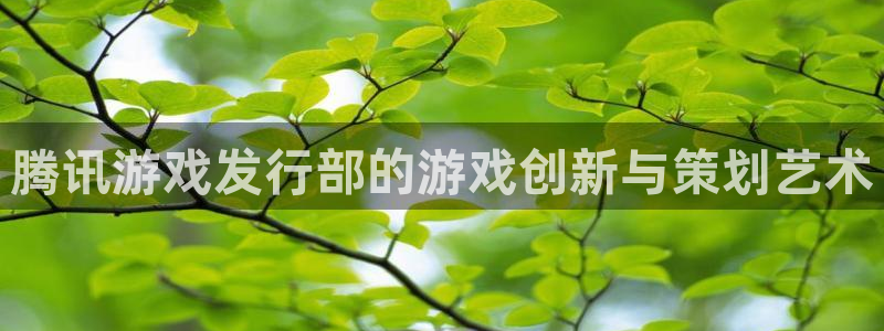 广东蓝图娱乐官网电子商务有限公司电话：腾讯游戏发行部的游戏创新与策划艺术
